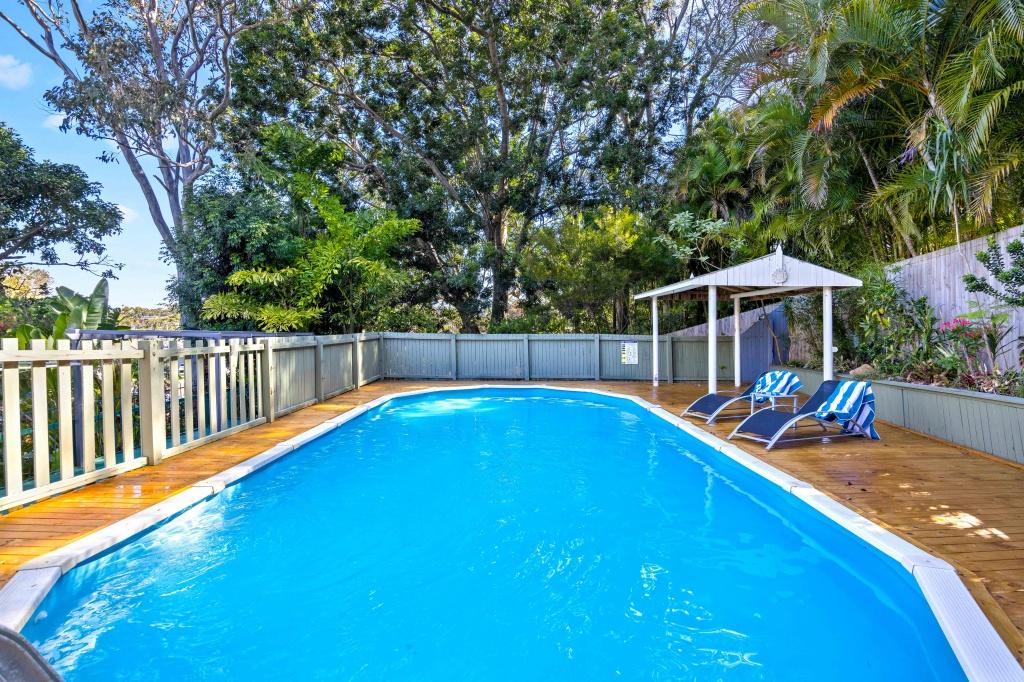 Beachside holiday rental in Port Macquarie with swimming pool, modern amenities, and spacious outdoor entertaining area. Short drive to Flynns Beach. Perfect coastal getaway for families and couples.