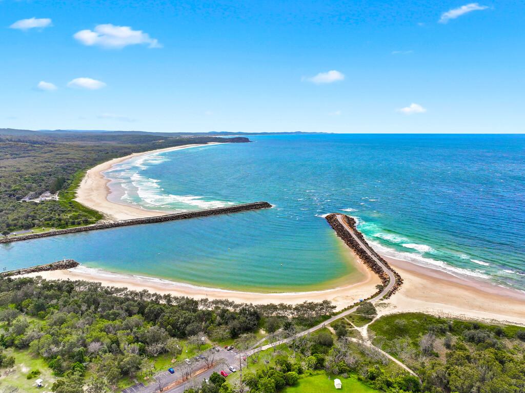 Aerial view of Illalangi holiday house in Dunbogan